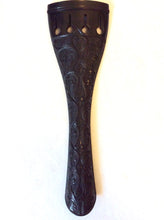 Load image into Gallery viewer, Tailpiece, carved, ebony, 4-string - Quantum Bass Market