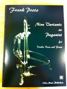 Proto, F. - Nine Variants on Paganini for Double bass and Piano - Quantum Bass Market