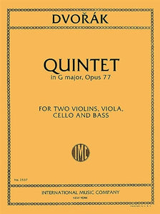 Dvorak - Quintet in G Major for 2 violins, viola, cello and double bass - Quantum Bass Market