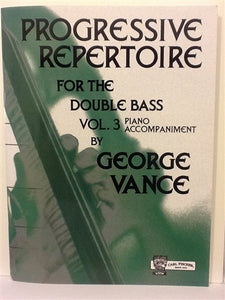 Vance, George - Progressive Repertoire Vol 3 piano accompaniment - Quantum Bass Market