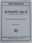 Beethoven - Sonata No. 5 in D for String Bass and Piano - Quantum Bass Market