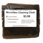 Cleaning Cloth - 13" x 13" black microfiber - QBC exclusive! - Quantum Bass Market