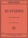 Simandl - 30 Studies (30 Etudes) for String Bass - Quantum Bass Market