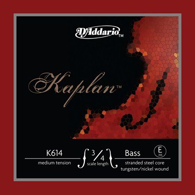 D'Addario Kaplan Upright Double Bass String, Single E (light tension) - Quantum Bass Market