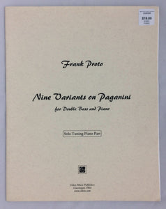Proto, Frank - Nine Variants on Paganini - Solo Tuning Piano Part - Quantum Bass Market
