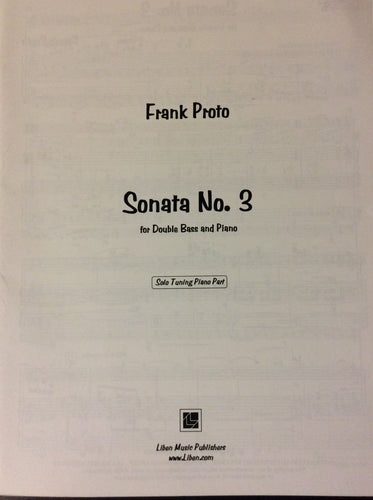 Proto, F. - Sonata No. 3, Solo Tuning Piano Part - Quantum Bass Market